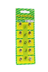 Batería de Botón Alcalina de Alta Potencia para Juguetes con Alarma y Control Remoto, 1.5V, AG1 LR621 - Product Image 6