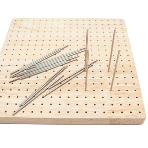 Kit de tablero de bloqueo de ganchillo de madera con 20 clavijas, <span class=keywords><strong>agujas</strong></span> de tejer, tablero de bloqueo, juego de tablero de gancho de ganchillo de hilo para manualidades DIY - Product Image 5