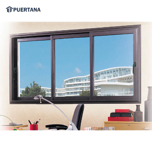 Ba Bài Hát Double Glazed Nhôm Trượt Ban Công Cửa Sổ 3 Bài Hát Trượt Windows Khu Dân Cư - Product Image 4