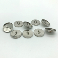 Bouton de vêtement de haute qualité personnalisé avec coque en aluminium recouverte de tissu