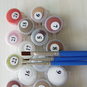 Kit de Peinture à l'Huile DIY <span class=keywords><strong>Paysage</strong></span> de Ferme par Numéros 40x50cm sur Toile Tendue Encadrée pour Adultes Décoration Murale Maison et Bureau - Product Image 5