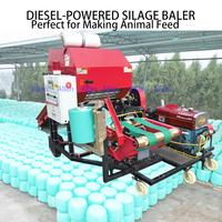 Broyeur de paille de maïs Diesel électrique de haute qualité alimentation animale hachoir d'herbe à foin ensilage déchiqueteuse presse 8-10 t/h capacité 15kW puissance