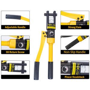 Yqk120 cầm tay hướng dẫn sử dụng kìm dây kẹp Báo Chí công cụ cu 120mm thiết bị đầu cuối thủy lực uốn tóc bồng công cụ với tiêu đề thay thế - Product Image 3