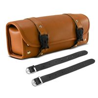 Sac de selle pour moto, sacoche marron Vintage en cuir PU pour motocycle, sac latéral pour outil Harley universel,