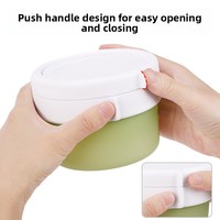 Nieuwe siliconen bewaarpotten voor levensmiddelen, 500ml/1000ml, magnetronbestendig, gedeeld, voor volkoren granen, keuken, koelkast, afhaalmaaltijden, fruit