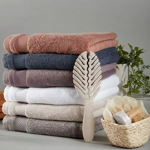 ชุดผ้าขนหนูโรงแรมระดับพรีเมียม ผ้าฝ้าย 100% นุ่ม ซึมซับดีเยี่ยม ปลอดภัยเป็นพิเศษ ทนทาน สำหรับเช็ดหน้าและเช็ดตัว - Product Image 1