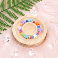 Kit d'artisanat DIY pour enfants à un dollar : Perles écologiques en plastique, magnifiques bracelets colorés fraise et papillon