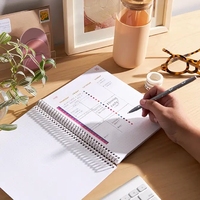 Agenda d'impression de cahier personnalisé 2026 Agenda mensuel A5 à couverture rigide privé