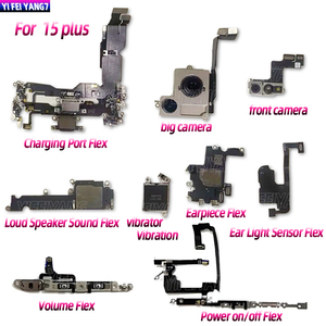 Módulo de Cámara Frontal Pequeña y Grande 100% Original, Puerto de Carga, <span class=keywords><strong>Altavoz</strong></span>, Vibrador y Flex de Auricular para <span class=keywords><strong>iPhone</strong></span> 15 15p <span class=keywords><strong>Plus</strong></span> - Product Image 2
