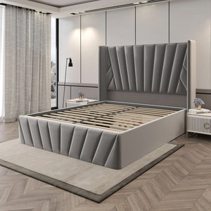 Kainice hiện đại KING-Size Lift lưu trữ giường thủy lực nền tảng không có hộp mùa xuân cần thiết da bọc đầu giường thanh hỗ trợ - Product Image 6