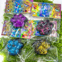 Mainan Squishy Cakar Kucing Desain Baru Grosir, Unik, Simulasi Alam Semesta, Berkilau, Hadiah, Slow Rebound, Cakar untuk Digenggam dan Diremas
