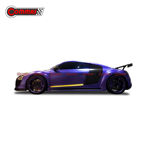 ชุดแต่งรอบคันสไตล์ PPI สำหรับ Audi R8 ปี 2008-2015 ทำจากคาร์บอนไฟเบอร์ครึ่งชิ้น ประกอบด้วยกันชนหน้า-หลัง สเกิร์ตข้าง ครอบล้อ และสปอยเลอร์หลัง - Product Image 3
