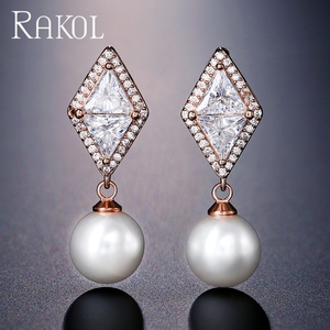 Rokol ต่างหูเพชรเพชรสำหรับผู้หญิงเครื่องประดับบูติก EP1089เพชรดีไซน์ใหม่ - Product Image 4