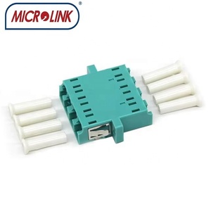 AQUA LC/UPC OM3 đa Quad mặt bích mm sợi quang Adapter Coupler - Product Image 3