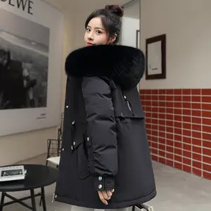 Wholesale Ladies Winter Bubble Clothes 2023 Warm Hood Fleece Puffer Jacket For Women