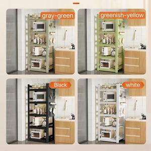 Estante de almacenamiento de cocina ajustable de metal con ganchos <span class=keywords><strong>para</strong></span> tablero perforado, organizador de utensilios de cocina <span class=keywords><strong>para</strong></span> horno <span class=keywords><strong>microondas</strong></span>, estantería <span class=keywords><strong>para</strong></span> muebles de cocina - Product Image 3