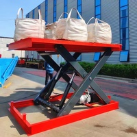 4m电动剪叉升降台液压固定剪叉式汽车升降机工作平台落地式高度可调书桌，带CE