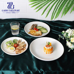 Vente en gros de vaisselle en porcelaine de 7 pouces pour hôtel et restaurant assiettes de cuisson à <span class=keywords><strong>pizza</strong></span> rondes blanches en céramique à <span class=keywords><strong>prix</strong></span> compétitif - Product Image 5