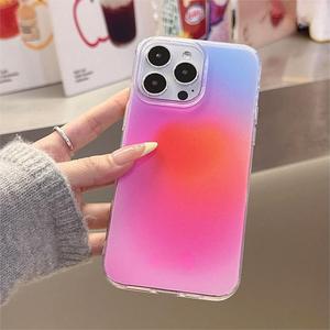 Coque pour iPhone 16 Pro Max, coque blanche scintillante INS, coque de téléphone anti-chute à couverture intégrale Friendly Halo - Product Image 1