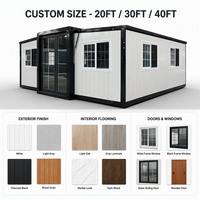Maison conteneur extensible standard AU, unité d'habitation préfabriquée pliable, certifiée WaterMark CE ISO9001, prête à l'emploi, fabricant OEM