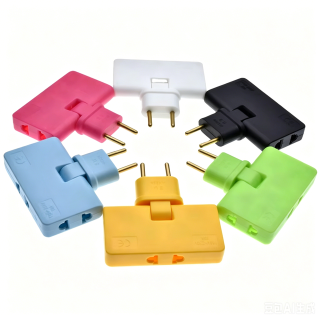 EU Extension Plug Electrical Adapter 3 in 1 Adaptor 180 Degree Rotation Adjustable for Mobile Phone Charging Converter Socket