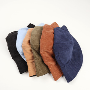 Sombrero de pana para mujer, color sólido, informal, moda de otoño e invierno, estilo coreano, ajustable, unisex, para adultos - Product Image 4