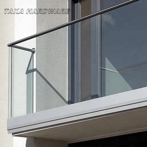 Main courante <span class=keywords><strong>en</strong></span> verre extérieur, fixation murale, base <span class=keywords><strong>en</strong></span> <span class=keywords><strong>aluminium</strong></span> <span class=keywords><strong>en</strong></span> forme de U, garde-corps d'escalier, <span class=keywords><strong>balustrade</strong></span> de villa, terrasse - Product Image 5
