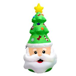 Père Noël gonflable de 2,4 mètres avec logo et sapin de Noël personnalisés, <span class=keywords><strong>d</strong></span>écorations de Noël gonflables pour l'extérieur et le jardin - Product Image 3