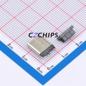 TYPE-C 6P LTH10.0 108 USB Connector SMD Connector ( Connector Type: Type-C )( Gender: Female )( Mounting Type: Vertical Mount ) - Product Image 2