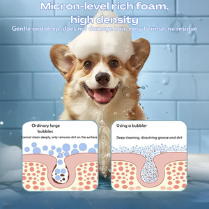 Machine à bulles Panda mignon pour animaux de compagnie <span class=keywords><strong>Gel</strong></span> <span class=keywords><strong>douche</strong></span> de bain pour chien intelligent avec un excellent produit de nettoyage et de bain - Product Image 5