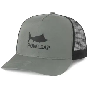 Wholesales Custom Polyester Embroidery Patch Logo Sports Caps 5 Panel Mesh Trucker Hats Performance Trucker cap for fishing