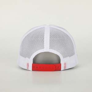 Gorra de papá de 5 paneles con logotipo personalizado bordado al por mayor gorras de algodón de alta calidad, gorra de camionero de moda deportiva blanca para hombre y mujer - Product Image 5