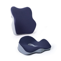 Coussin Orthopédique en Mousse à Mémoire de Forme en Gros pour Soulagement du Mal de Dos au Bureau et en Voiture, Dossier et Siège Lombaire Confort