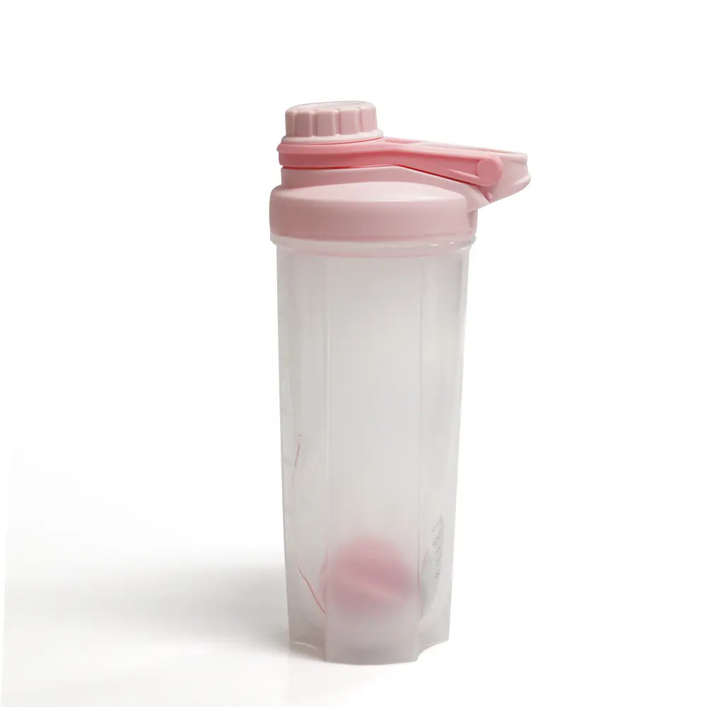 Koodee Best Selling Plastic Shaker Fles Met Bal Eiwit Poeder Waterfles Gym 600Ml