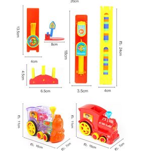 Jouet de Coordination œil-main pour enfants, en plastique Abs, électrique, 60 pièces, ensemble de Train dominos - Product Image 5