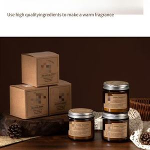 เทียนหอมอโรมาเธอราพีจากถั่วเหลืองสุดหรู ขายส่ง ทำมือ กลิ่นหอมตามสั่ง ชุดของขวัญกลิ่นมะลิ สำหรับคริสต์มาส พร้อมที่ใส่เทียนแก้ว - Product Image 6