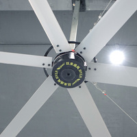 Ventilateur de plafond industriel géant HVLS à faible bruit de 4 m (13 pieds) à grand débit d'air pour garage, prix en Chine