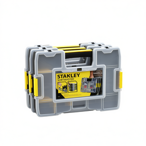 Caja organizadora de herramientas Stanley Sortmaster Junior con tapa y asa para uso en taller - Product Image 2