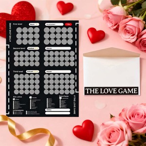 Cartes <span class=keywords><strong>de</strong></span> loterie à gratter personnalisées en gros, impression numérique, papier/carton fantaisie gaufré, Saint-Valentin - Product Image 3