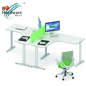 गर्म बेचने के लिए टी आकार का धातु टेबल पैर 2 व्यक्ति कार्यालय डेस्क - Product Image 2