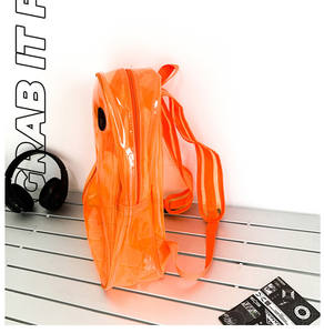 Sac à dos d'été Halloween en PVC transparent et imperméable personnalisé Funny Cute Ghost Design Outdoor Travel Student Schoolbag - Product Image 6