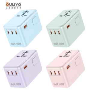 Adaptador de Viaje OULiYO GaN de 140W con Carga Rápida PD, Cargador Todo en Uno para Portátil con Puertos USB - Product Image 2