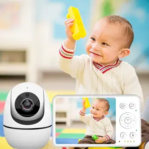 Hot Selling Baby Crying Detection Built-in Lullabies Video Monitoring 960ft Wireless Video Baby Monitor On The Bed