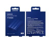 SSD Portabel 1TB T7 Shield USB 3.2 Gen 2 Hard Drive Eksternal Kecepatan Tinggi 2TB Solid State Drive 4TB untuk Desktop Laptop PC