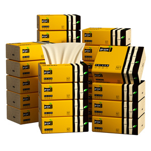 <b>Bamboo</b> Pulp Natural Color Facial Tissues 180 <b>Sheets</b> Box Style Fourth Layer Household Use - Product Image 2