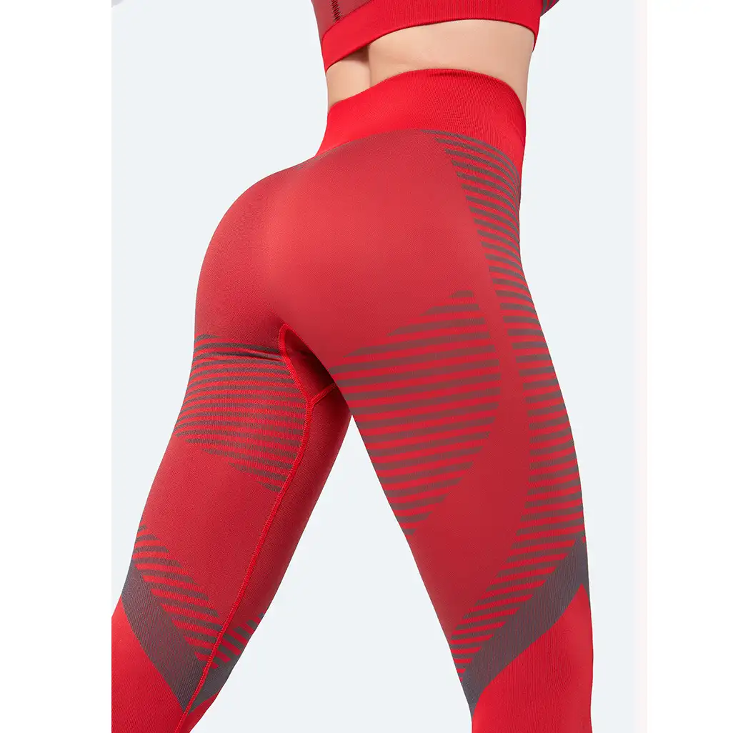 Sujetador de ejercicio de limpieza elástica de dos piezas para mujer, conjunto de pantalones transpirables de secado rápido de cintura alta para Fitness y Yoga
