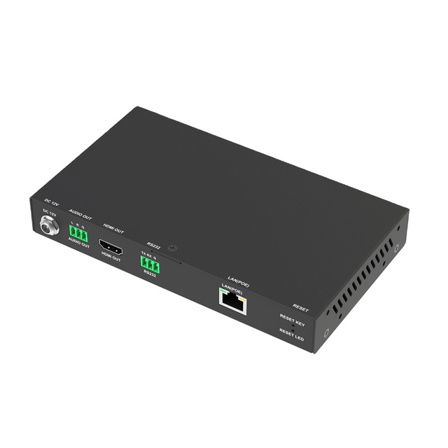 Custom Zero-Configuration 1080P AV Over IP Decoder, H.265 HDM Over IP Extender W/ Video Wall, Visual Control & PoE