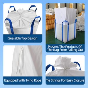 Bolsas de Polipropileno Tejido Resistentes para Contenedores de Basura, Bolsas de Gran Capacidad con Cierre Superior para Uso Industrial y Agrícola - Product Image 3