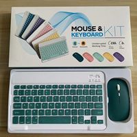 Keyboard Nirkabel 2.4G Kustom Portabel Mini Nirkabel Isi Ulang untuk iPad Tablet