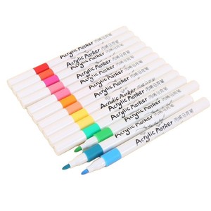 Set di Pennarelli Acrilici 12/24/36 Colori, Pennarelli ad Asciugatura Rapida per Disegno <span class=keywords><strong>e</strong></span> Colorazione - Product Image 4